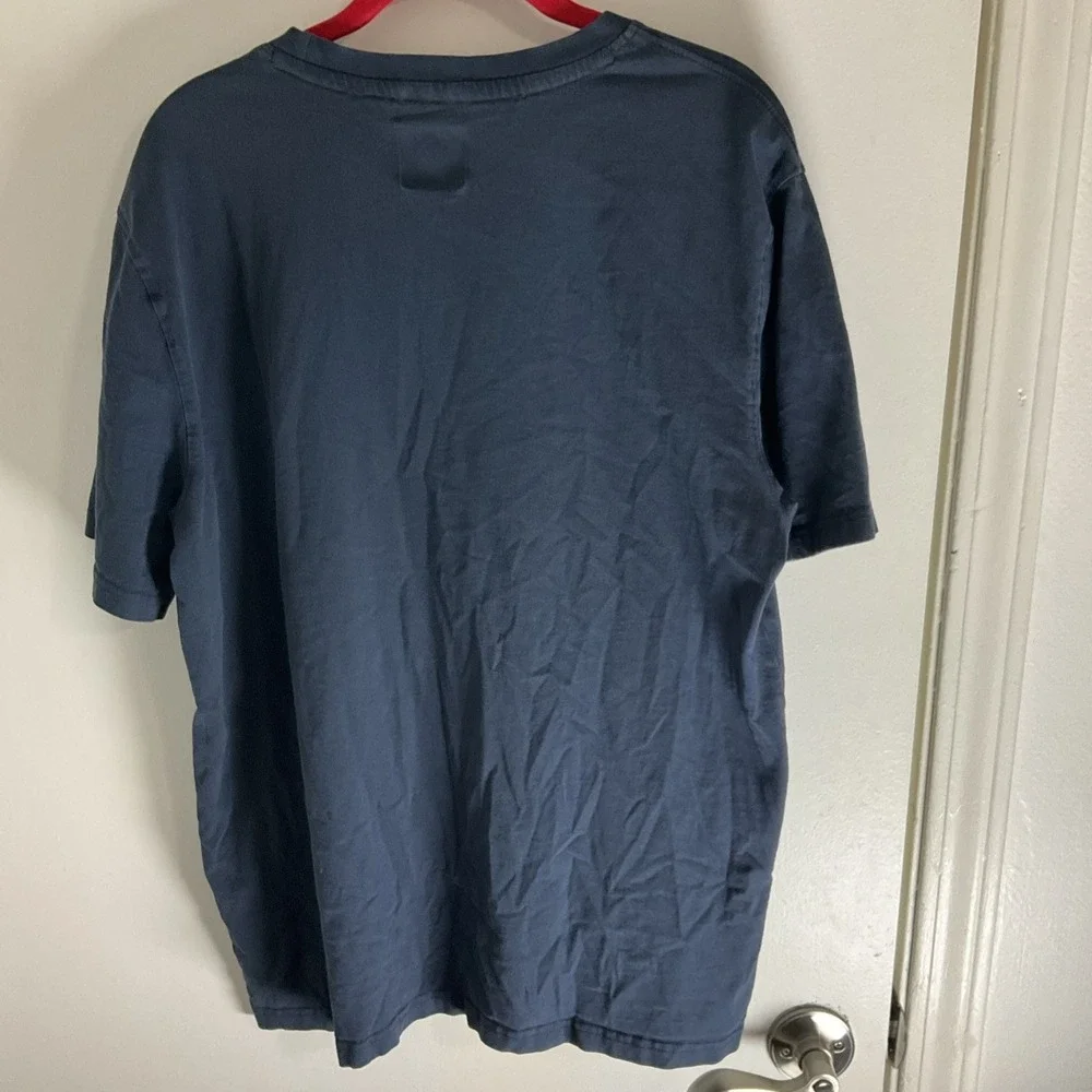 Men's Wrangler Workwear Blue Pocket T-Shirt Heavyweight 100% Cotton 2XL